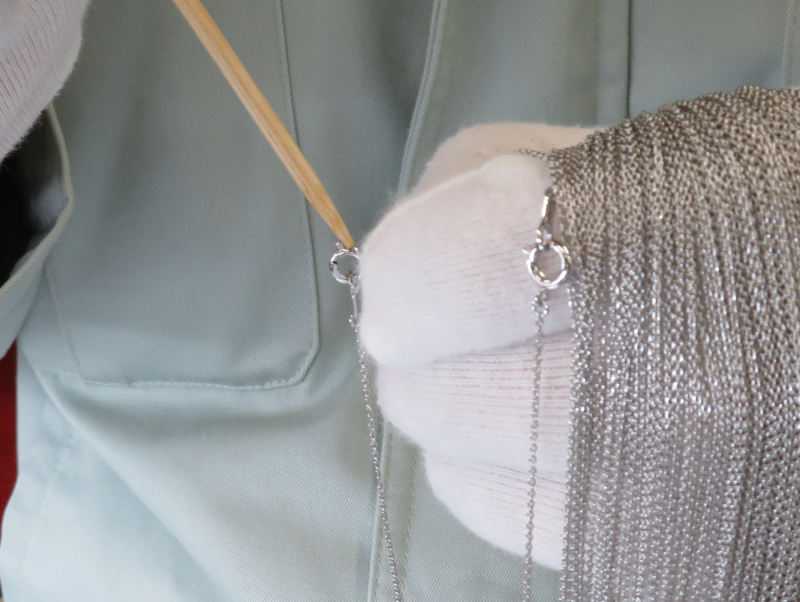 引き輪の検査風景